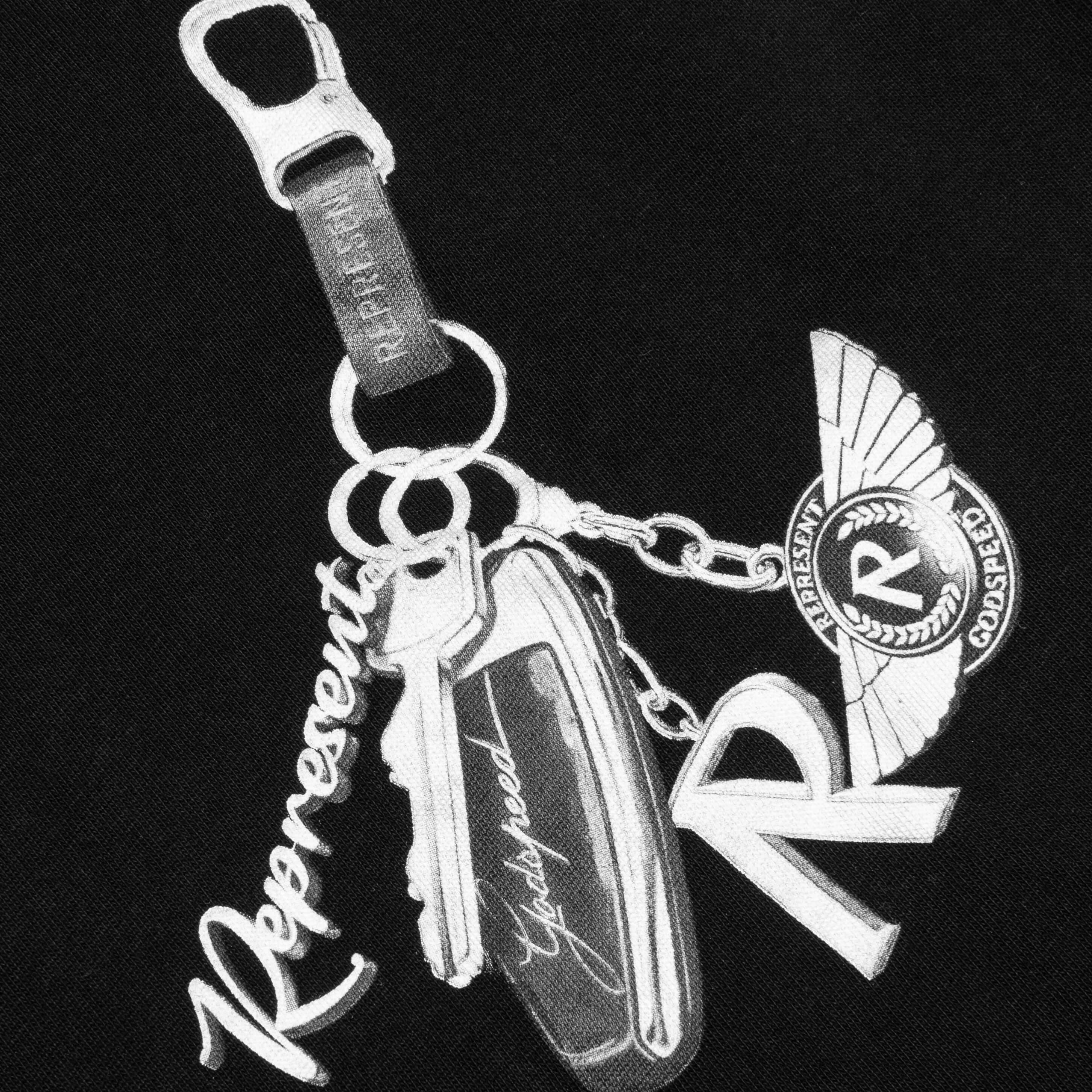 Keys to the Club T-Shirt - Jet Black - Image 3