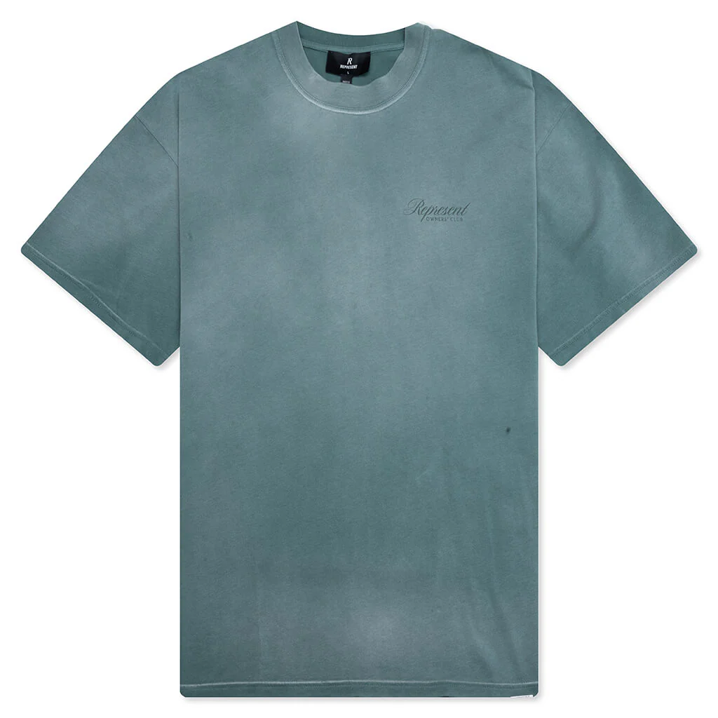 Owner Club Script T-Shirt - Vintage Green
