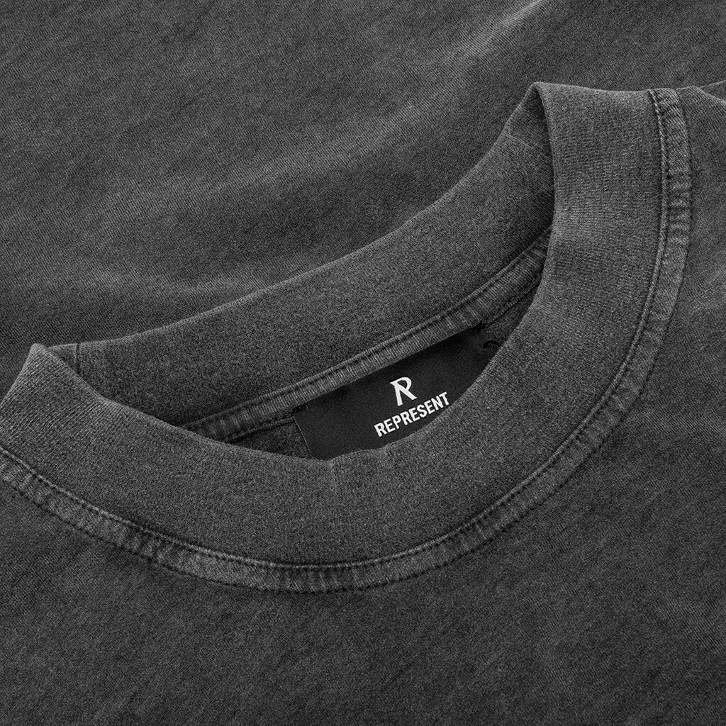 Script Logo T-Shirt - Vintage Grey - Image 4