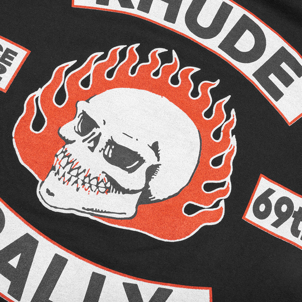 Rhude 92 Rally L/S Tee - Vintage Black - Image 4
