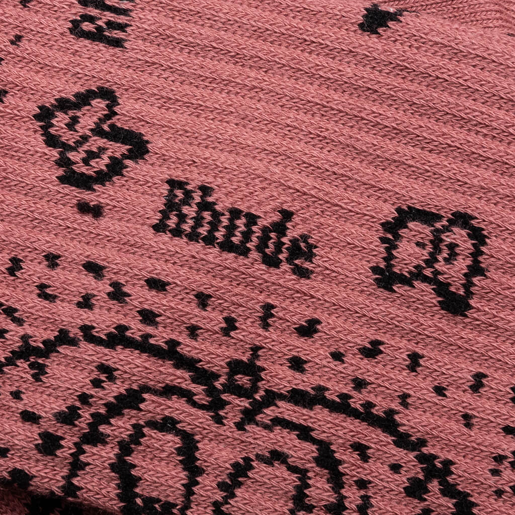 Bandana Jacquard Sock - Mauve - Image 2