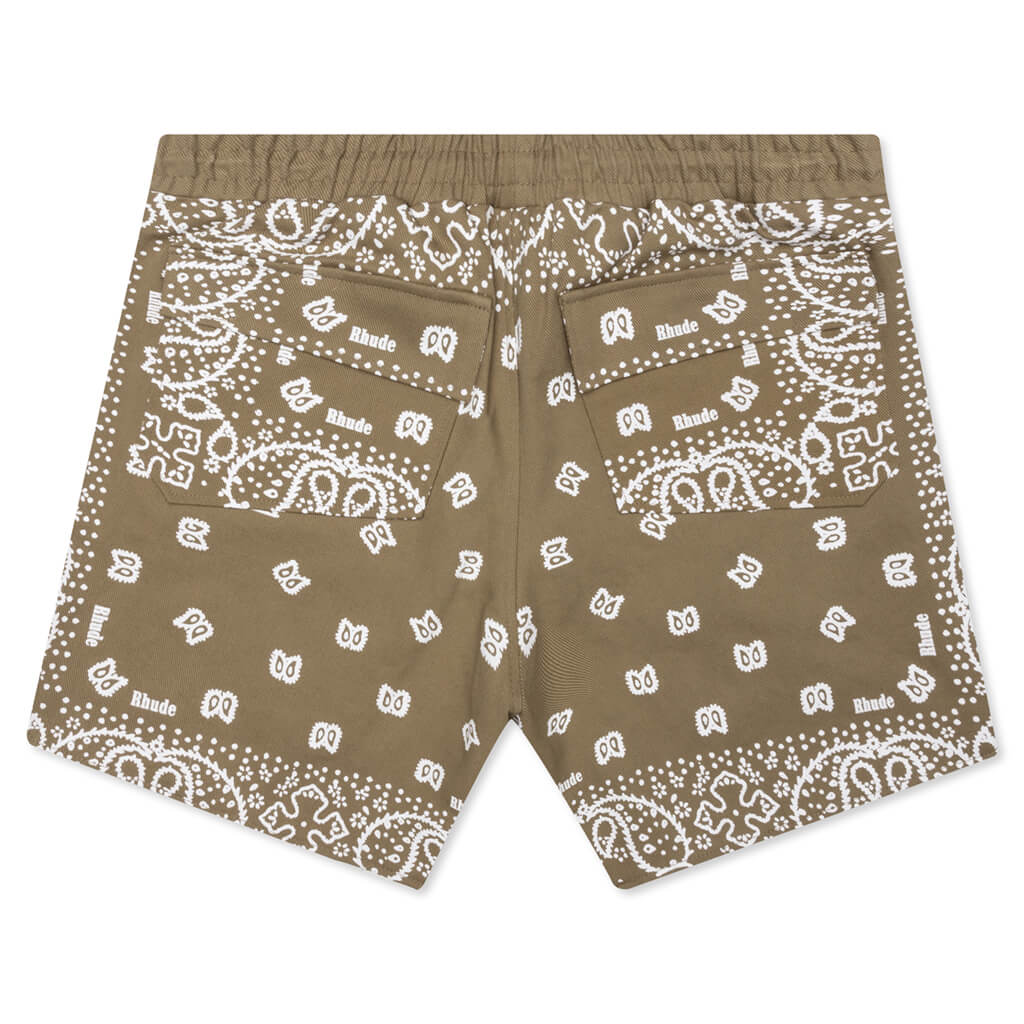 Bandana Shorts - Khaki - Image 2