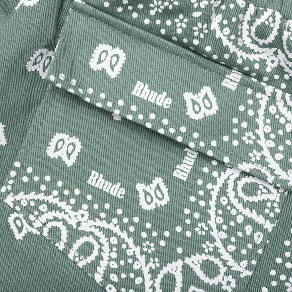 Bandana Shorts - Sage - Image 4