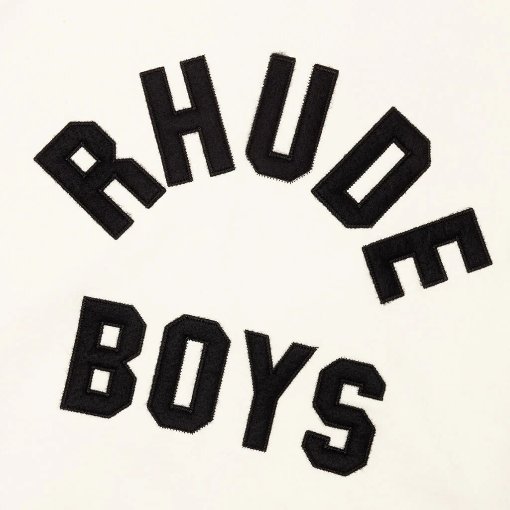 Rhude Boys Raglan Hoodie - Off White - Image 4