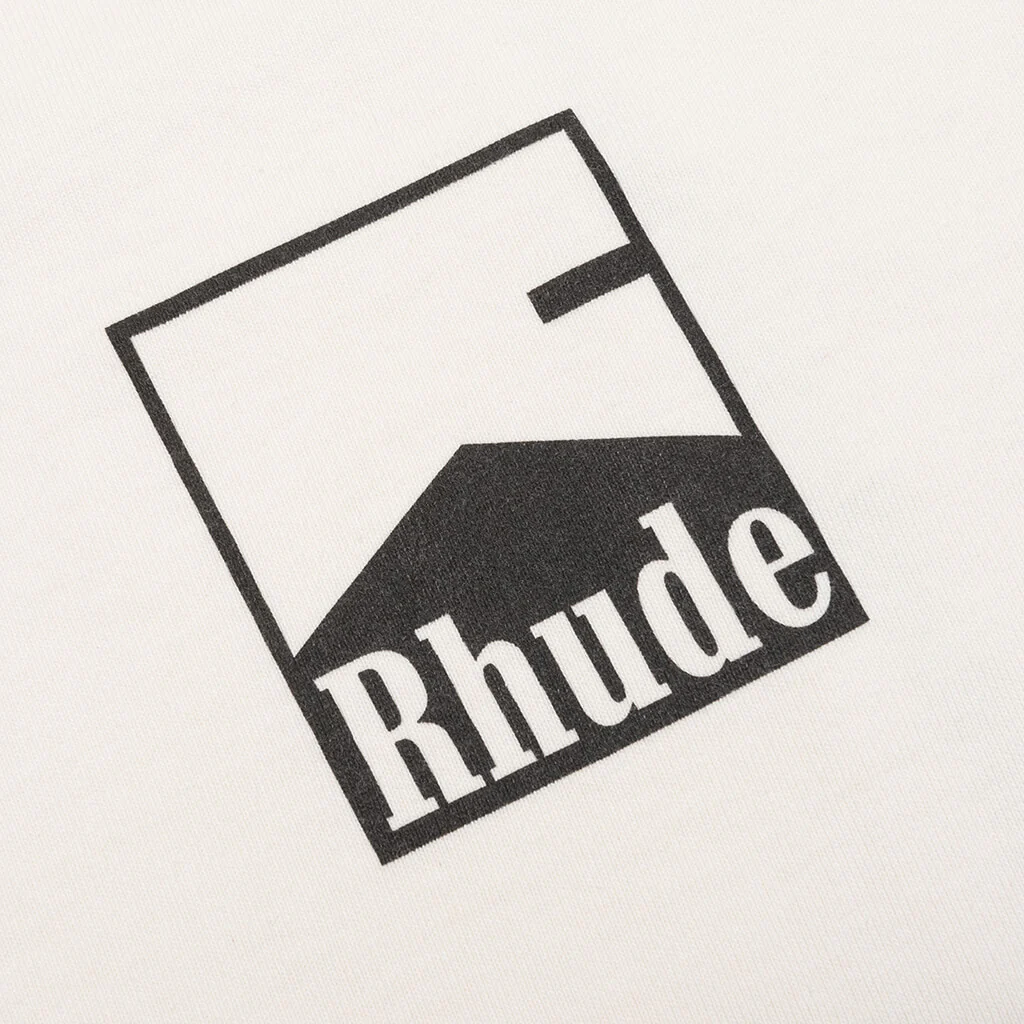 Rhude Chevron Tee - Vintage White - Image 4