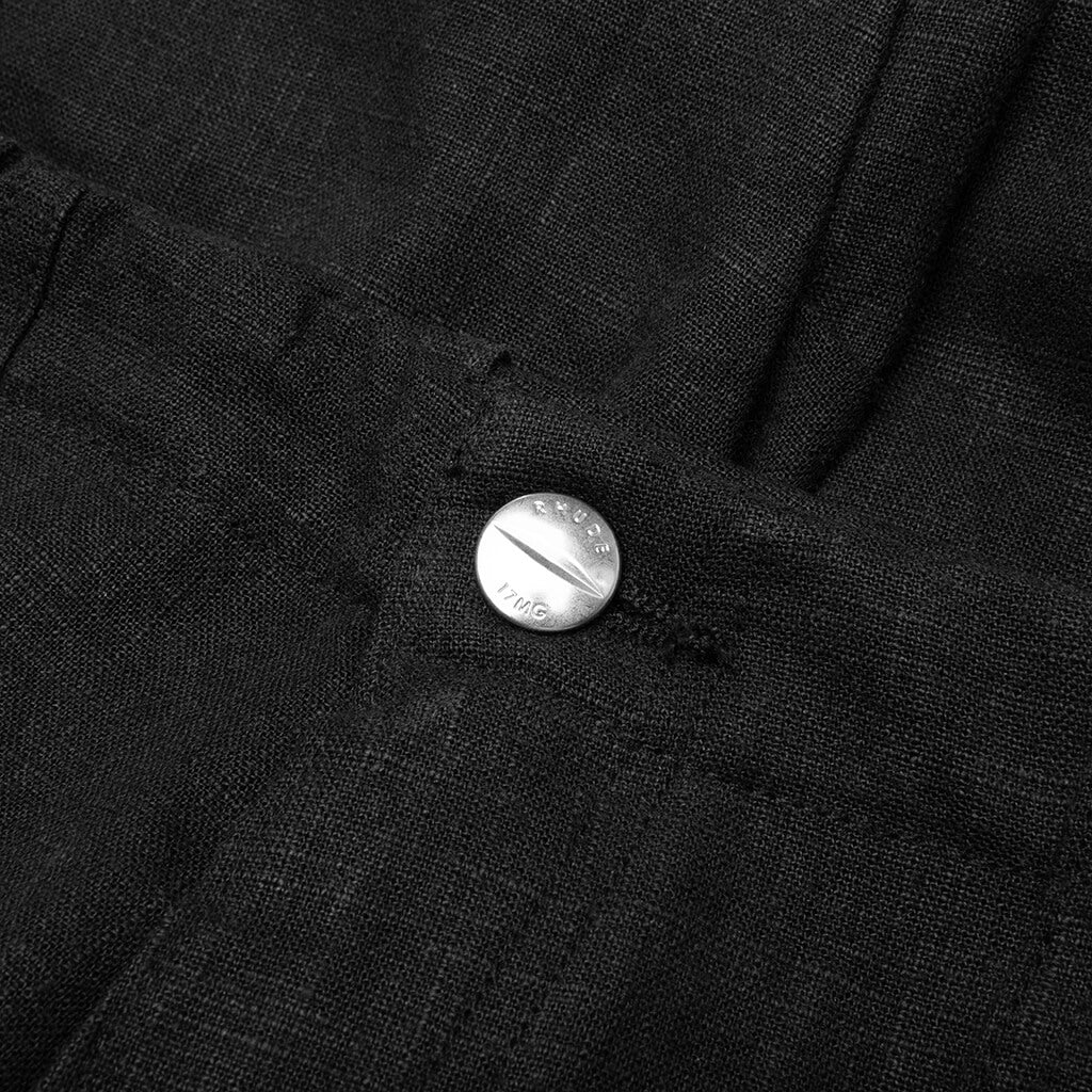 Linen Cargo - Black - Image 3