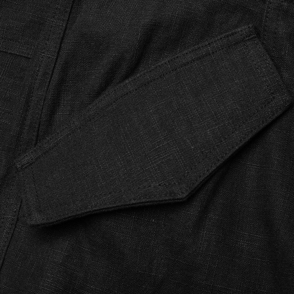 Linen Cargo - Black - Image 5