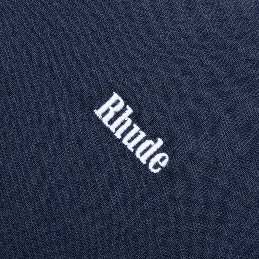 Pique Polo - Dark Navy/White - Image 3