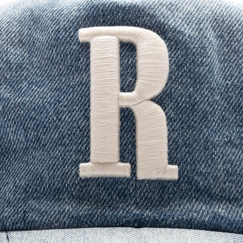 R Logo Light Denim Hat - Blue - Image 2