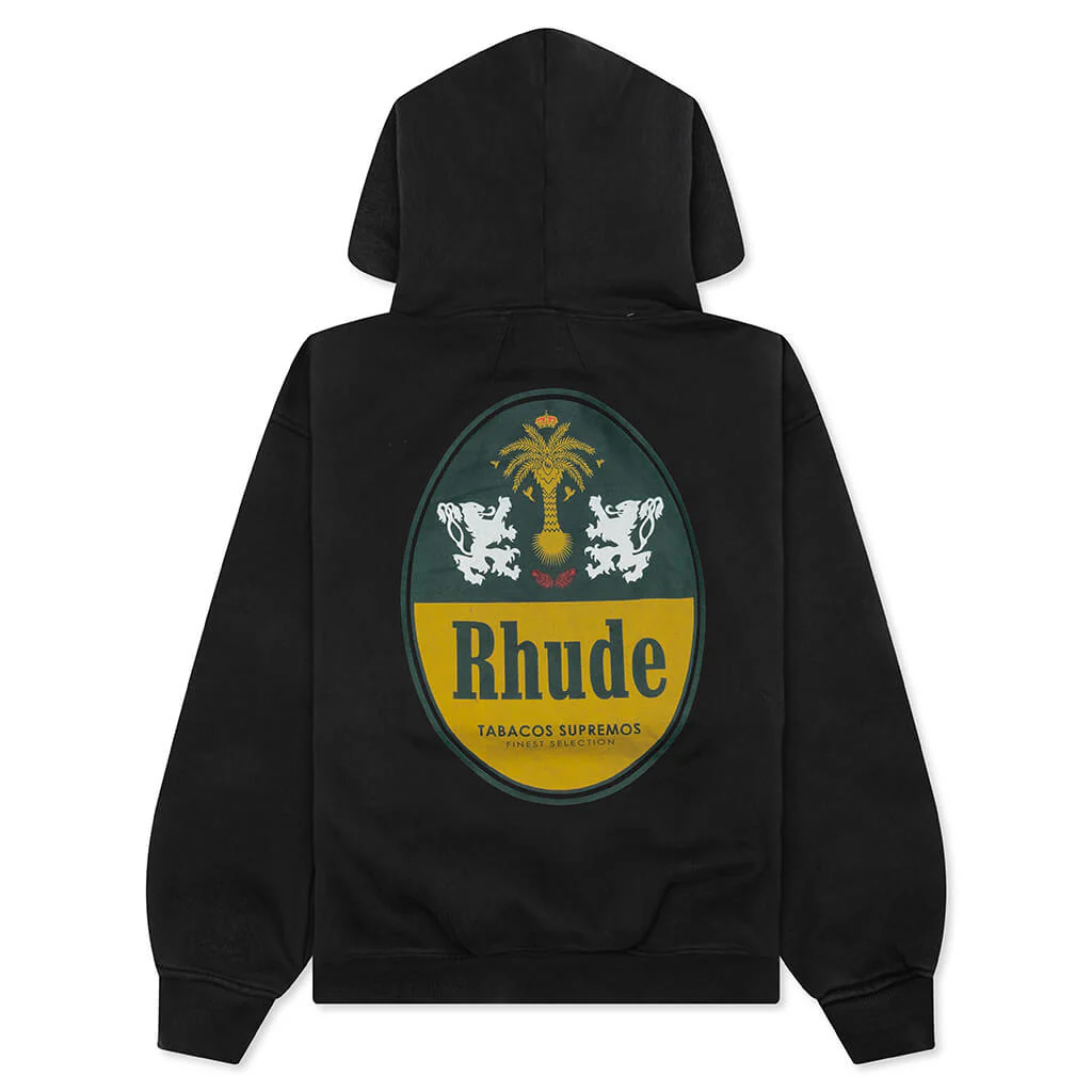 Rhude Tabaco Hoodie - Vintage Black - Image 2