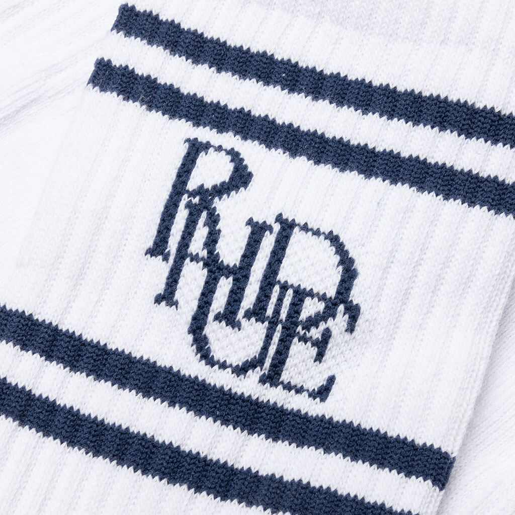 Scrambler Sock - White/Blue - Image 2
