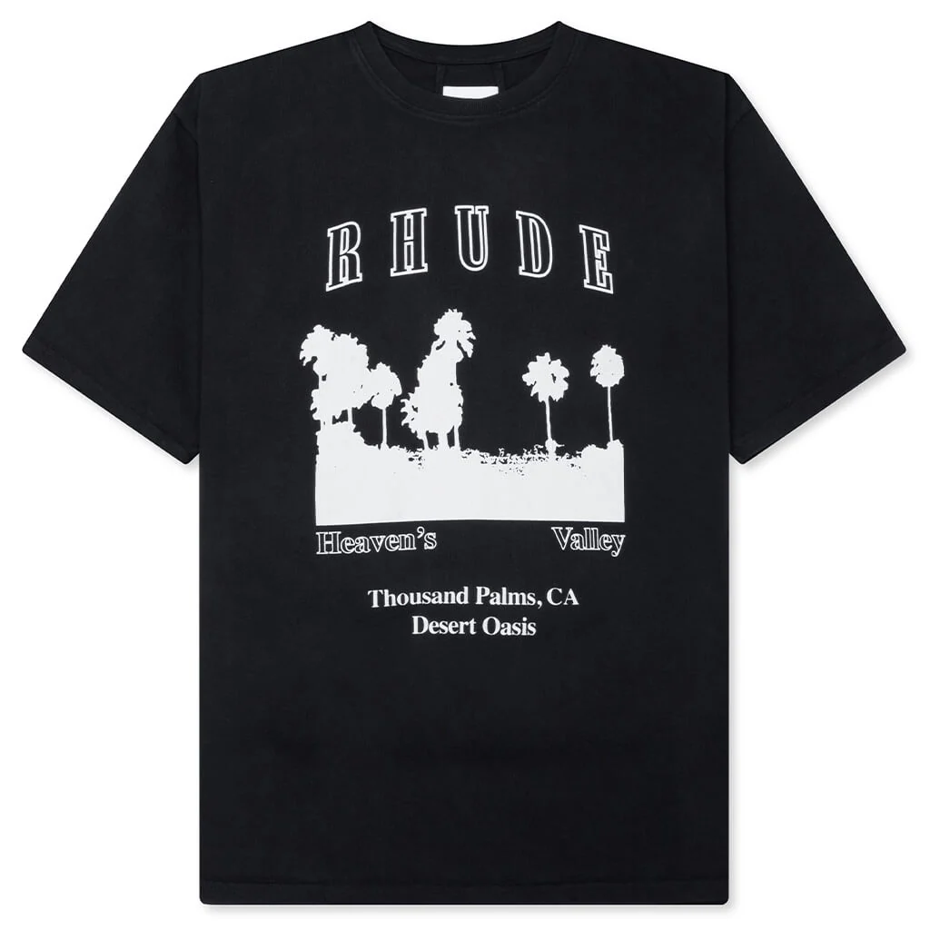 Thousand Palms Tee - Vintage Black/White
