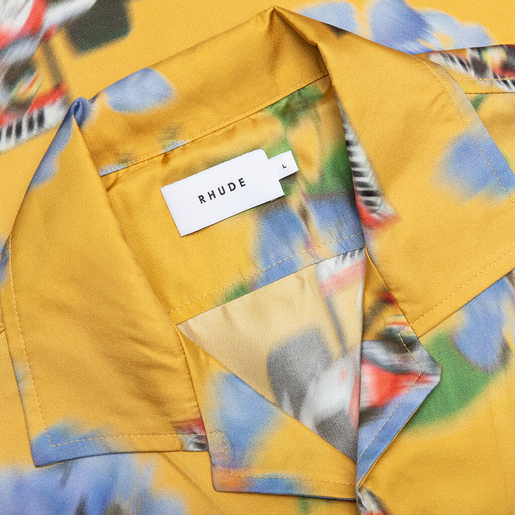 Yellow Loix Silk Shirt - Yellow/Multi - Image 5