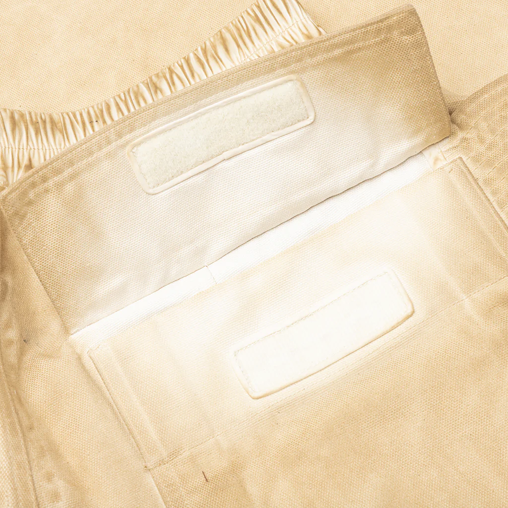 Creatch Wide Cargo Drawstring Pants - Pearl/Milk - Image 5