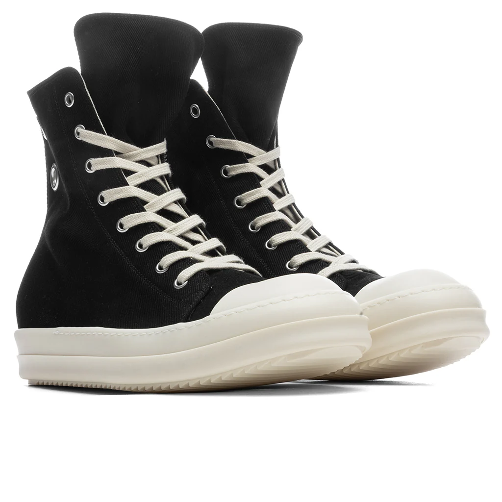 Denim Sneaks - Black/Milk - Image 2