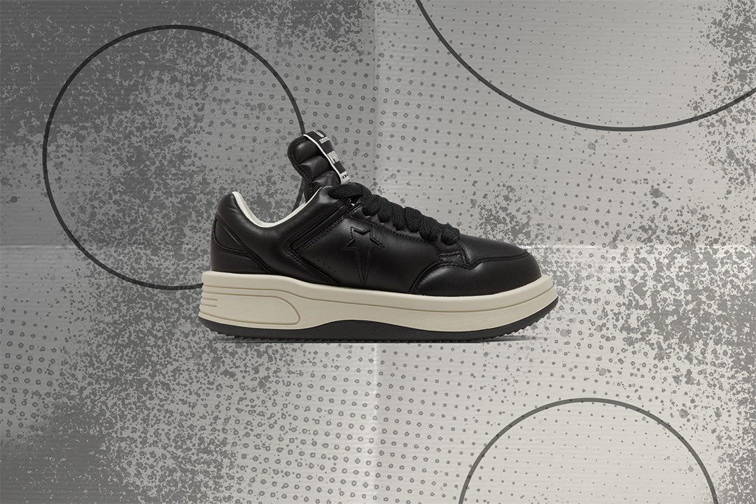 Rick Owens DRKSHDW x Converse Turbowpn Ox Leather Shoes - Black - Image 5
