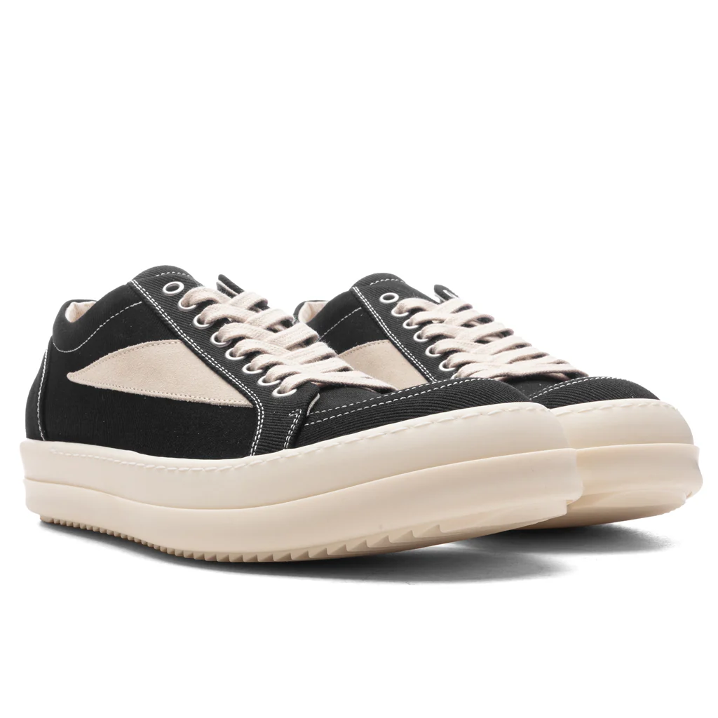 Scarpe in Denim Vintage Low Sneakers - Black/Milk - Image 2