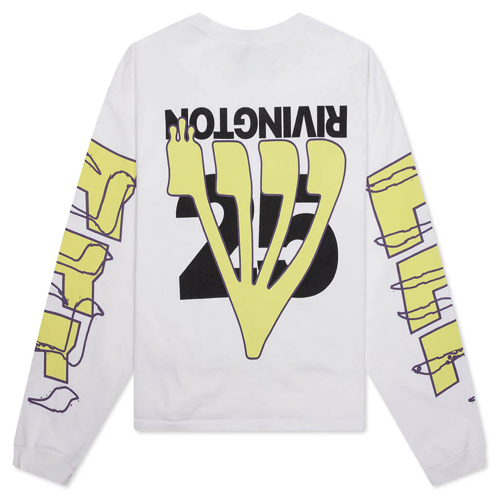 His Own Racing L/S Tee - Optic White - Image 2