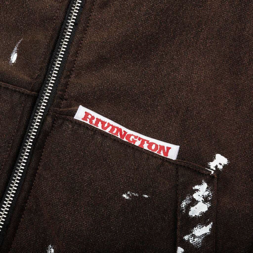 Rose Zip Hoodie - Welder Brown - Image 4