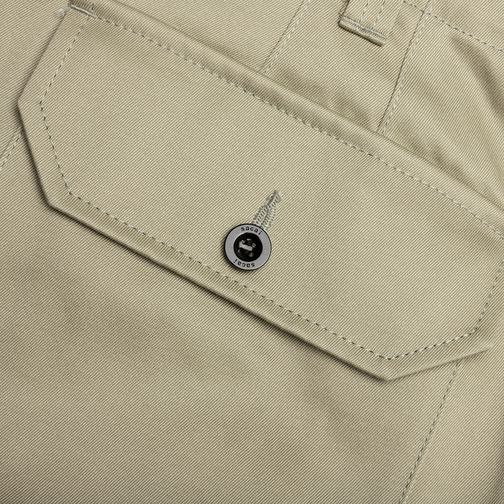 Cotton Chino Pants - Beige - Image 5