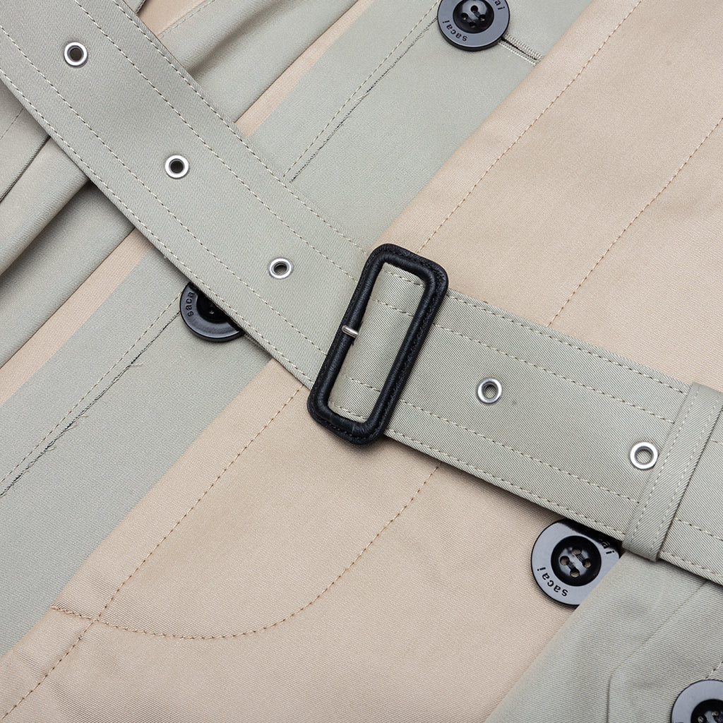 Cotton Gabardine Coat - Khaki/Beige - Image 3