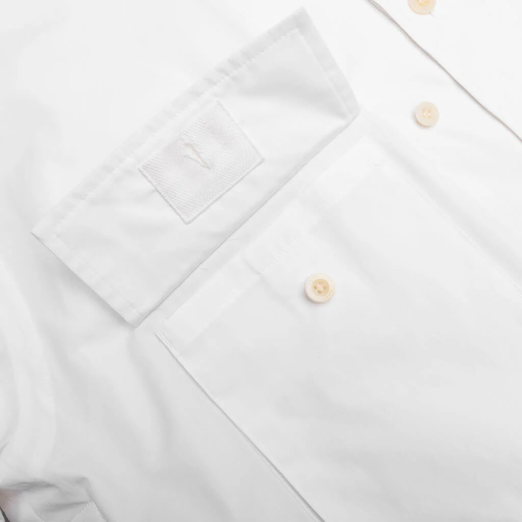Cotton Poplin Shirt - White - Image 5