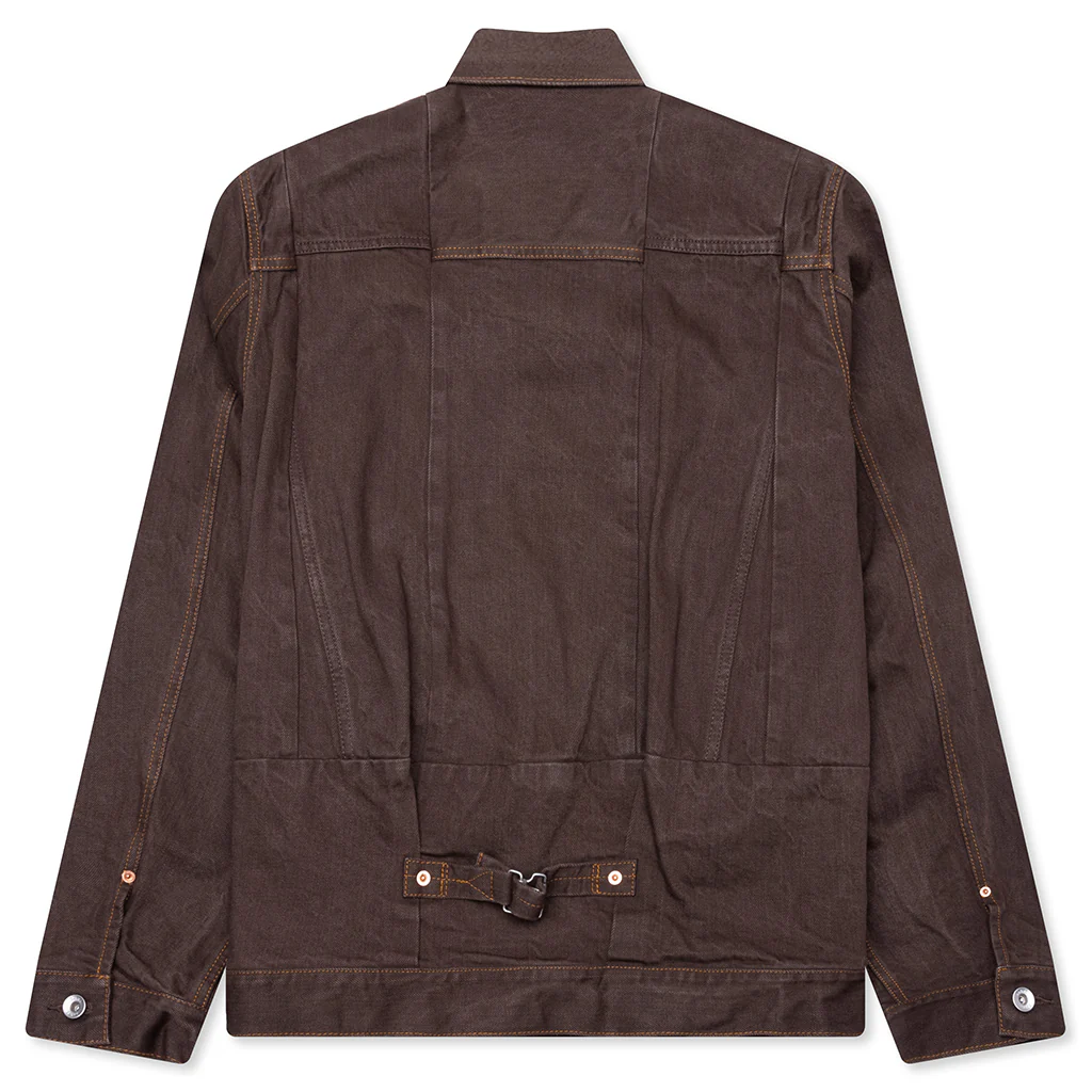 Denim Jacket - Brown - Image 2