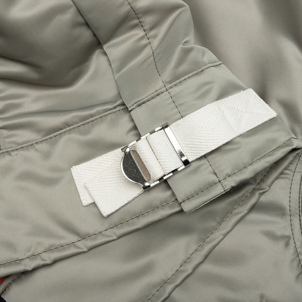 Nylon Twill Blouson - Light Khaki - Image 6