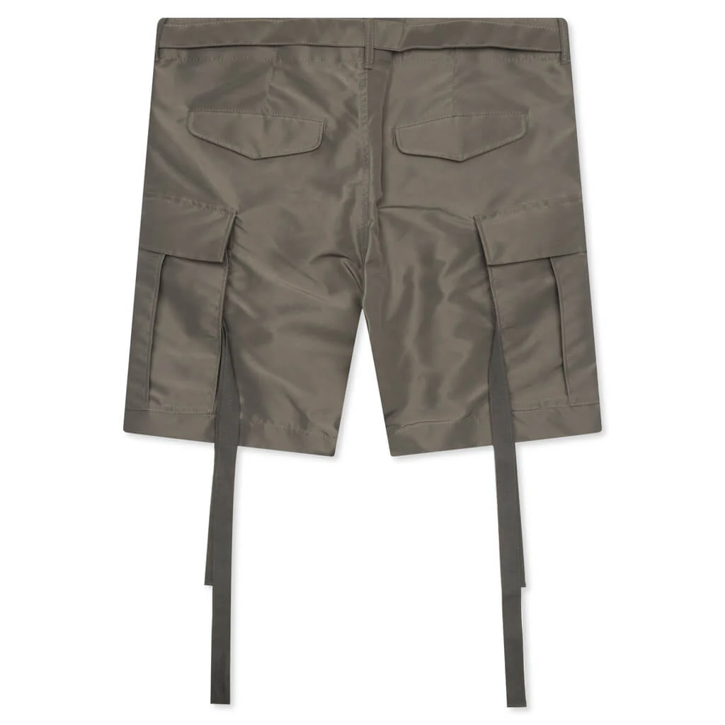 Nylon Twill Shorts - Taupe - Image 2
