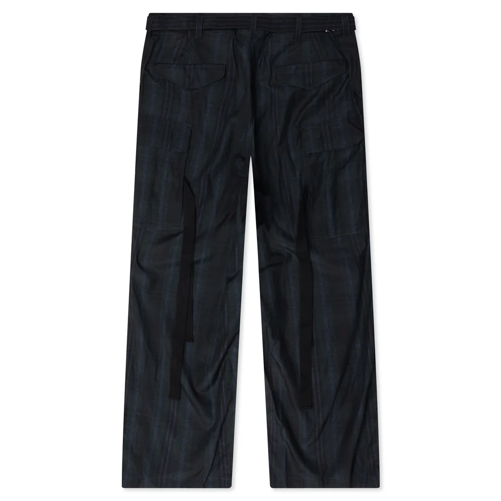 Plaid Pants - Black - Image 2