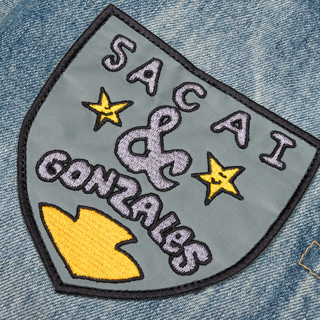 Sacai Gonz Denim Jacket - Light Blue - Image 3