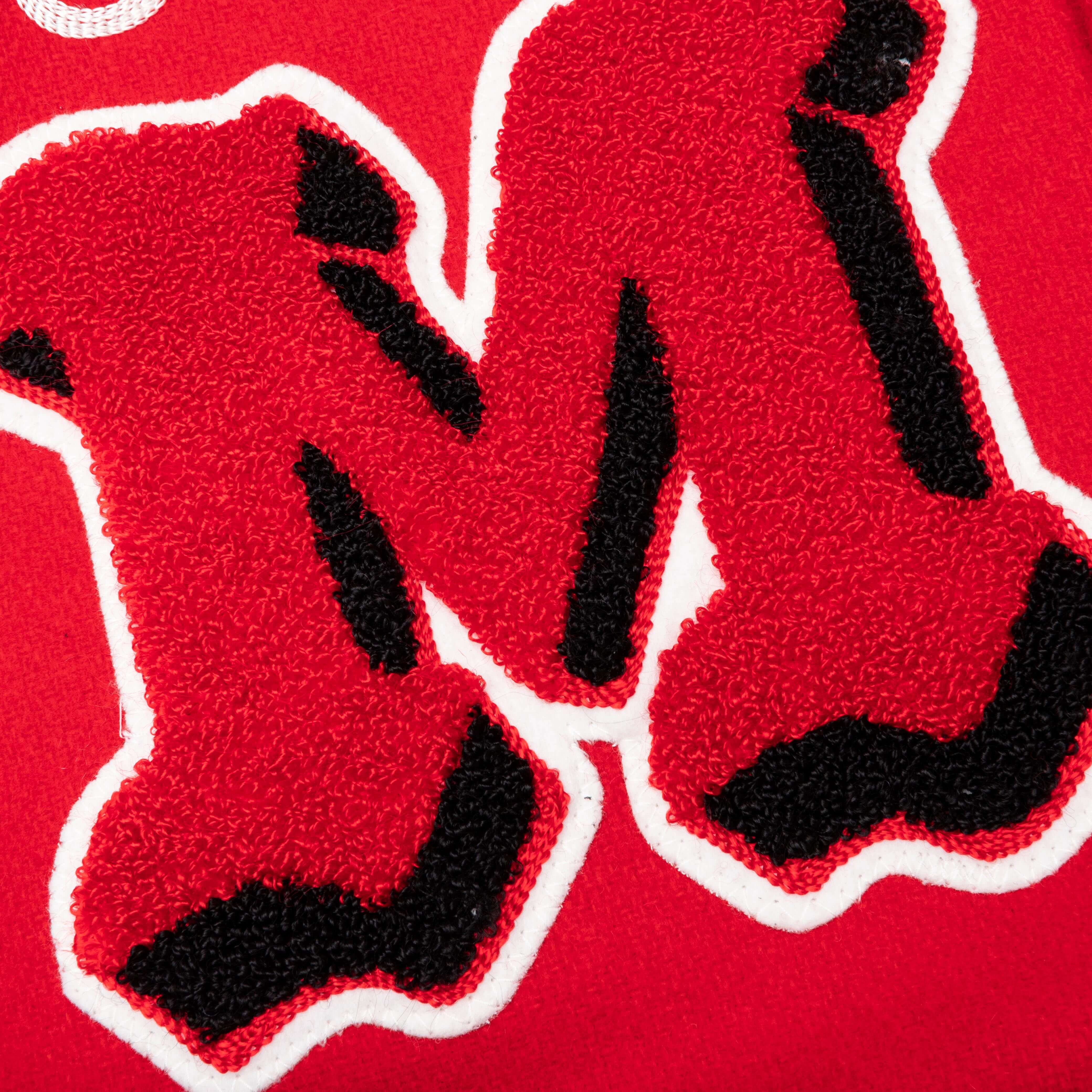 Saint Michael Devil Varsity Jacket - Red - Image 3