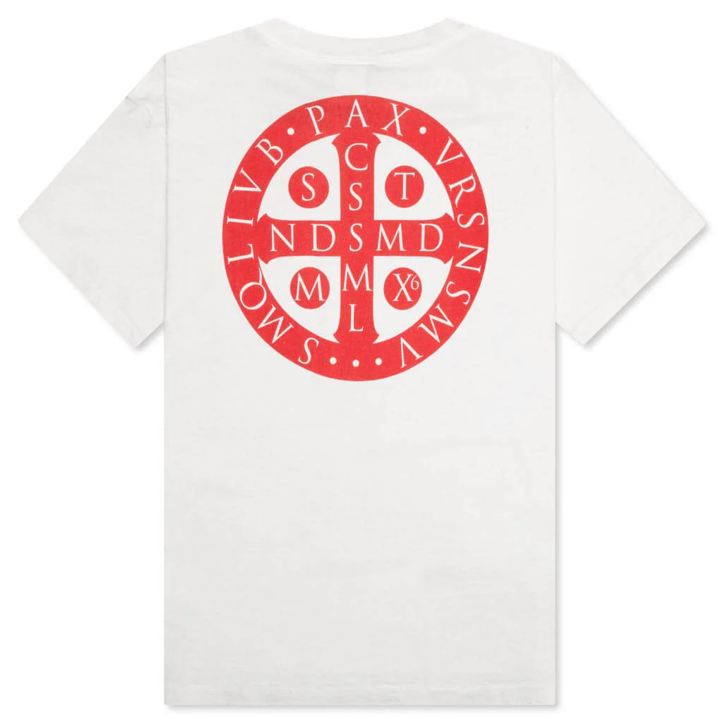 Red Circle Tee - White - Image 2