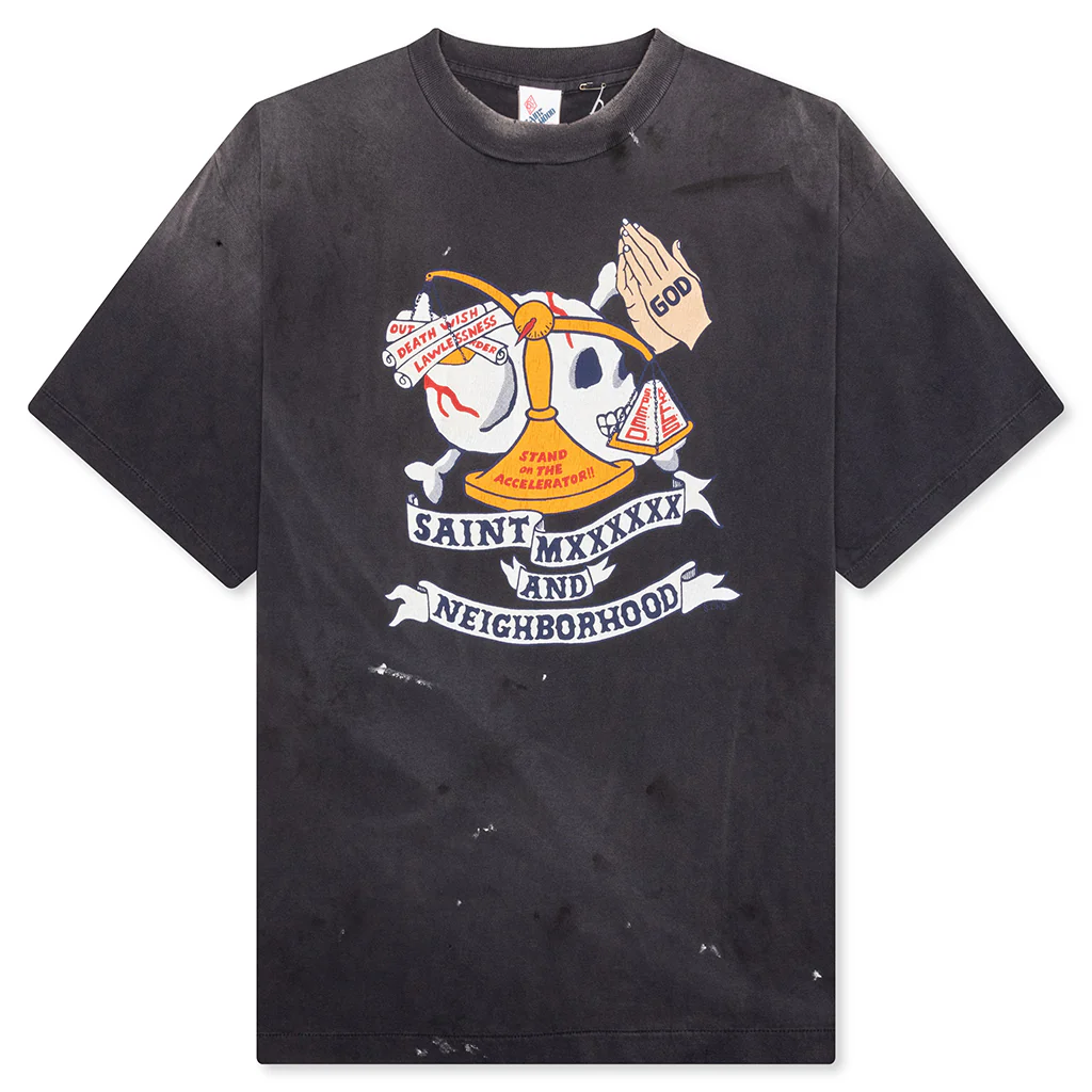 Saint Michael x Neighborhood Mx6 STHD Pray S/S Shirt - Black