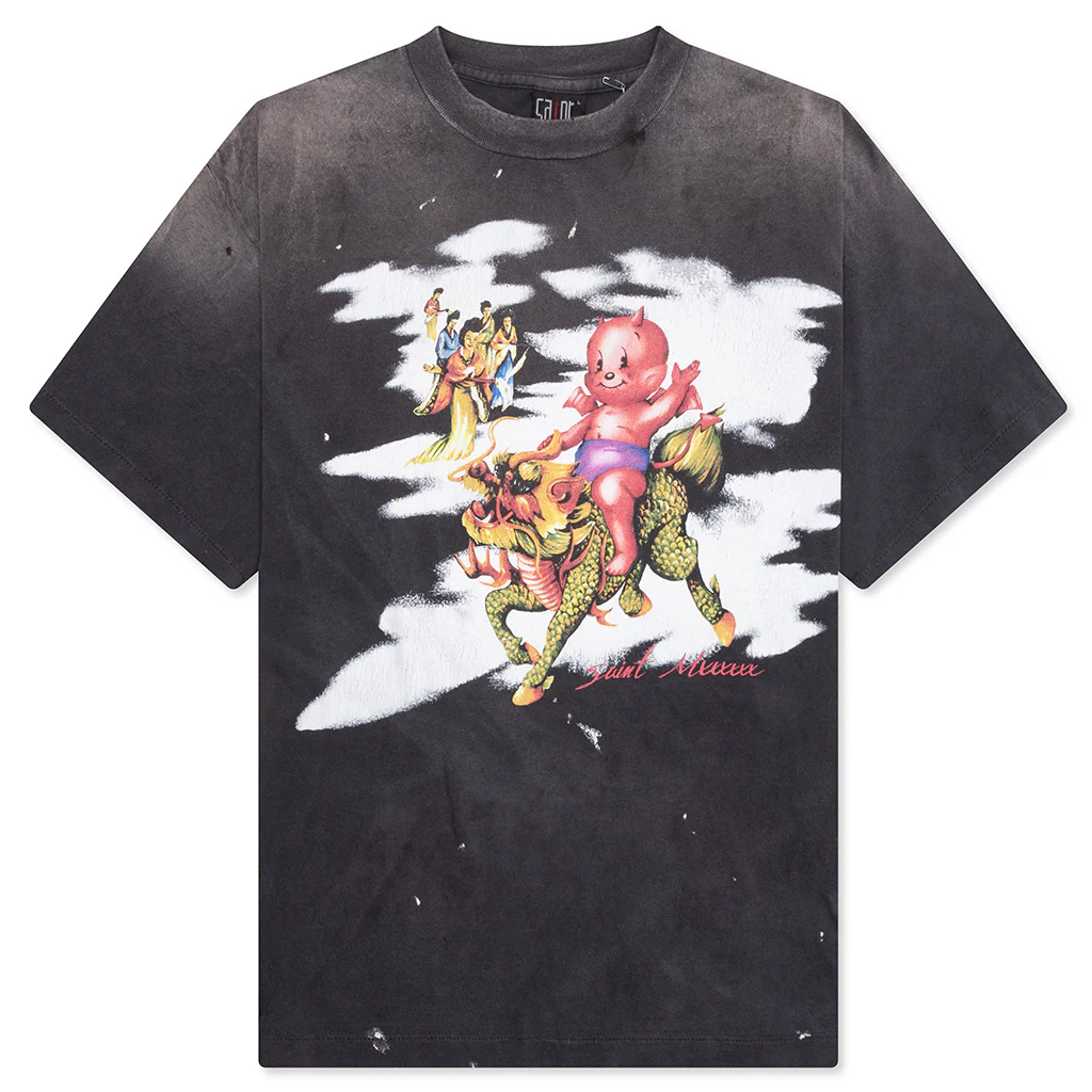 Damaged S/S Tee - Black