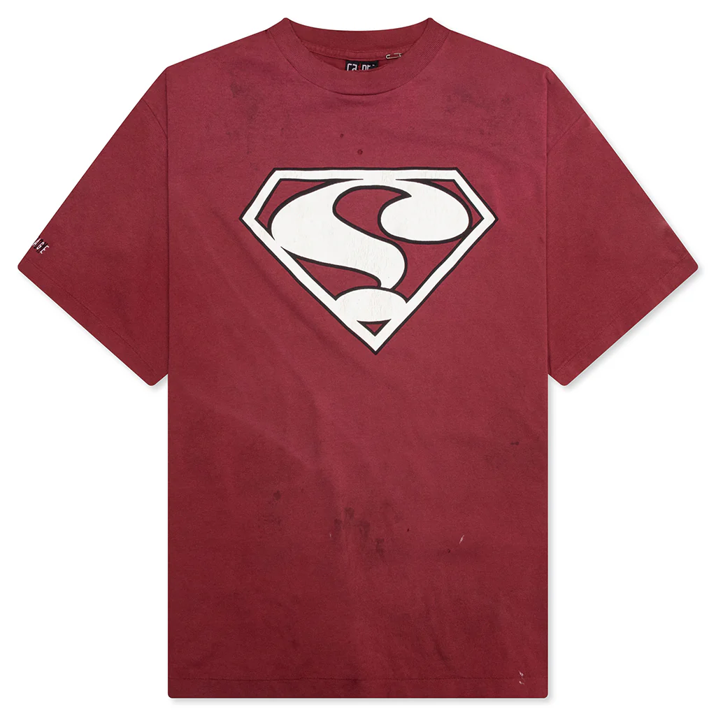Saint Damage S/S Tee - Burgundy