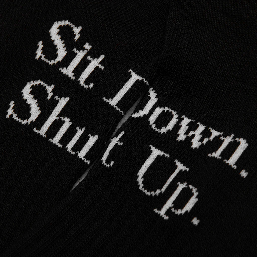 Saint Sit Down Socks - Black - Image 2