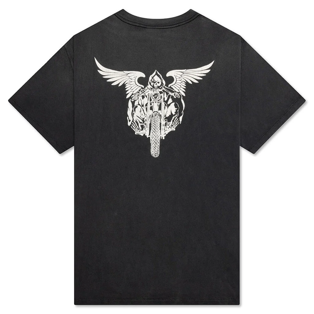Saint Michael x Neighborhood Skull Bike Tee - Black - Image 2