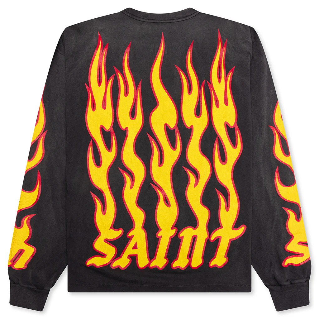 Soul on Fire L/S Tee - Black - Image 2
