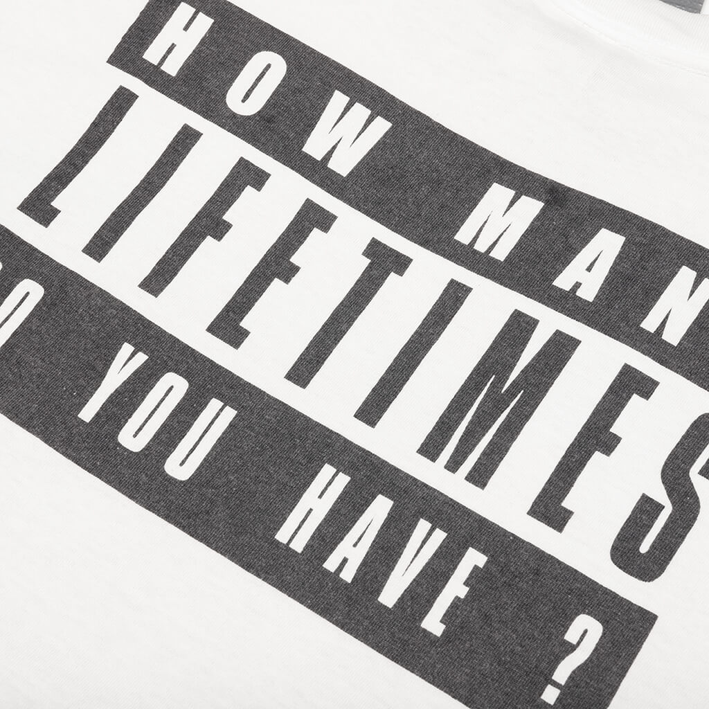 Saint Michael x Denim Tears Lives Tee S/S Tee - White - Image 4