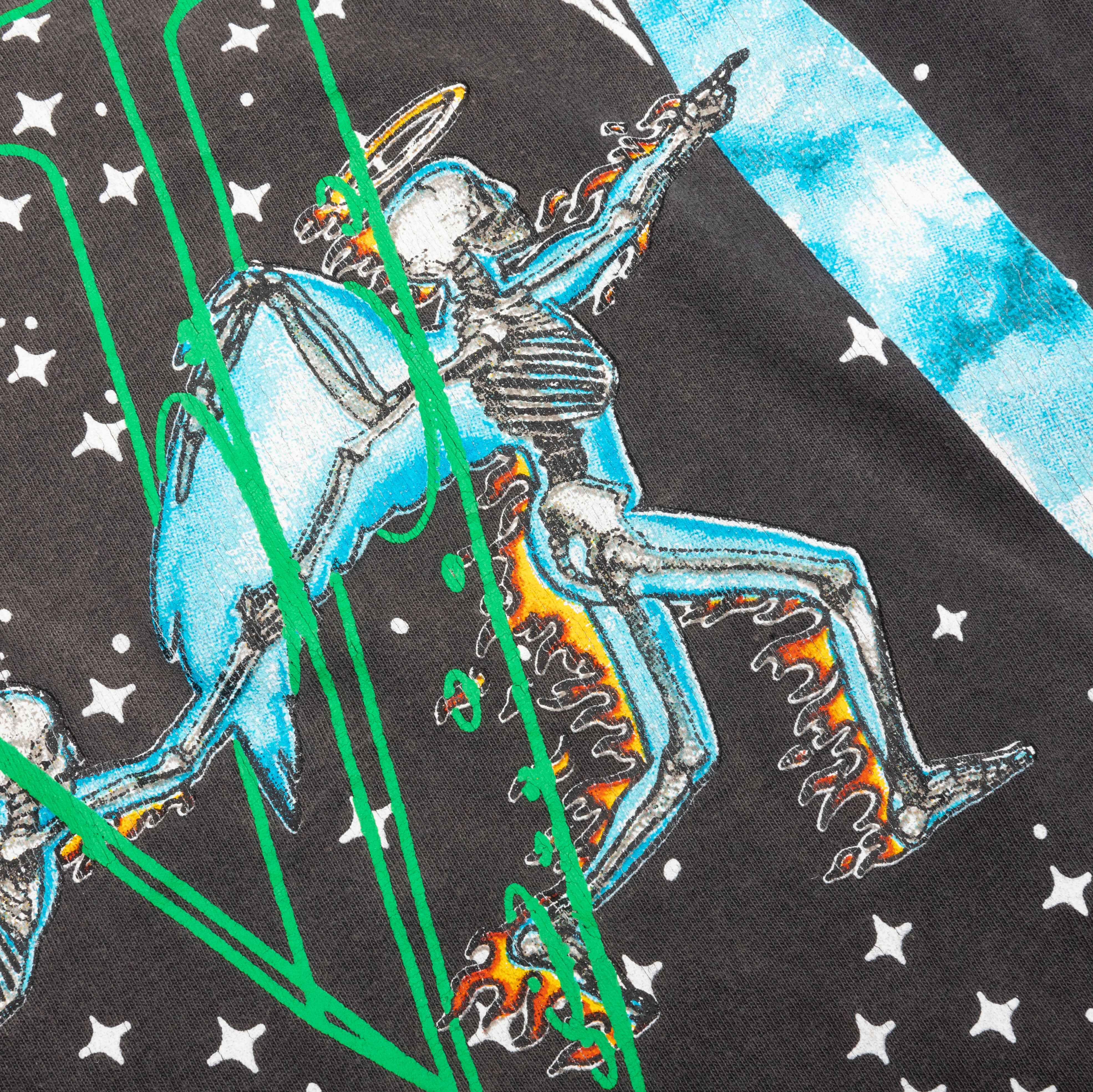 Saint Michael x Vlone Skull L/S Tee - Black - Image 4