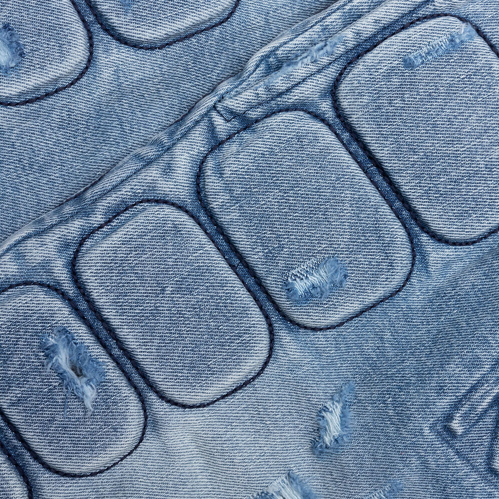 Denim Moto Short - Blue Denim - Image 4