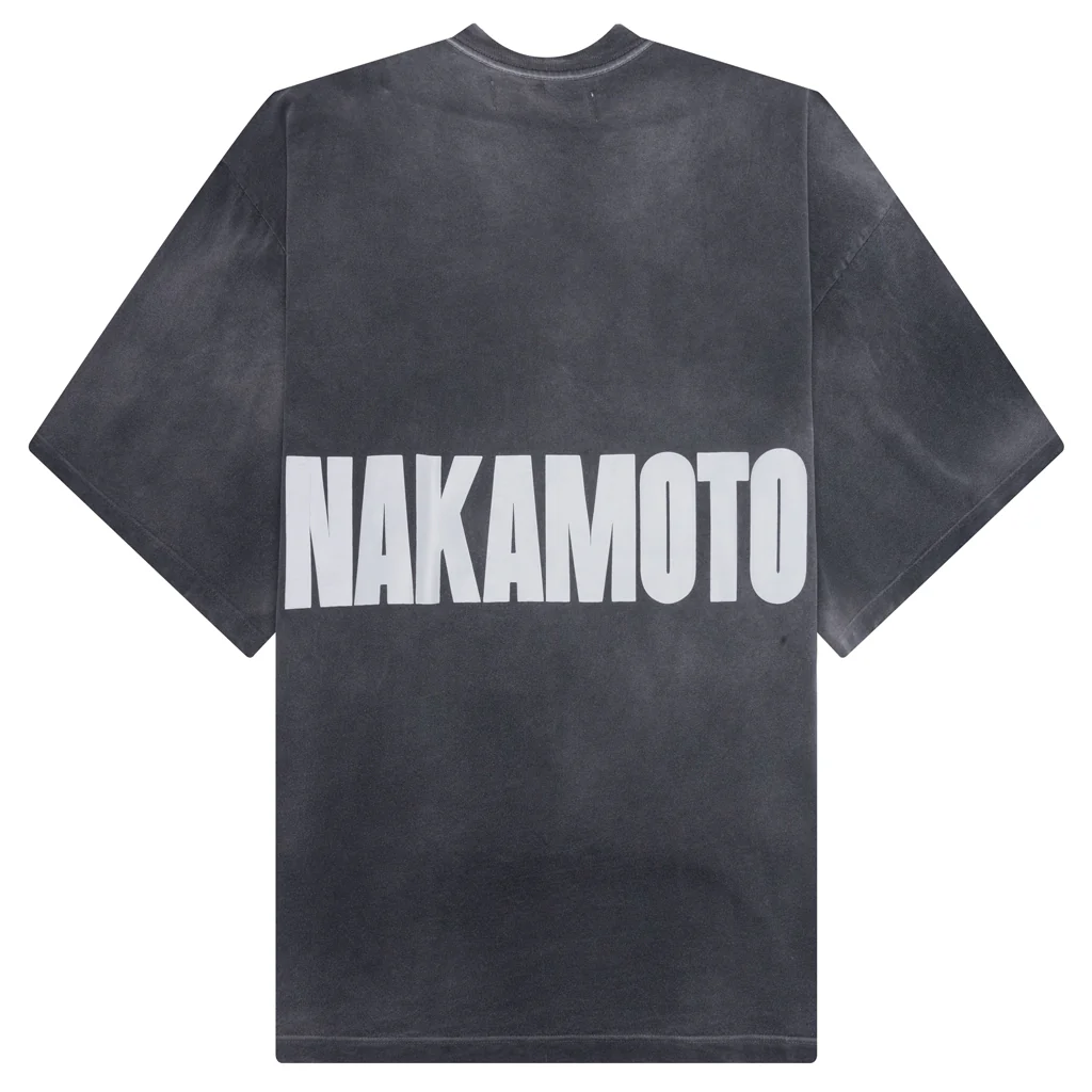 Jumbo Font Oversized Tee - Vintage Black - Image 2