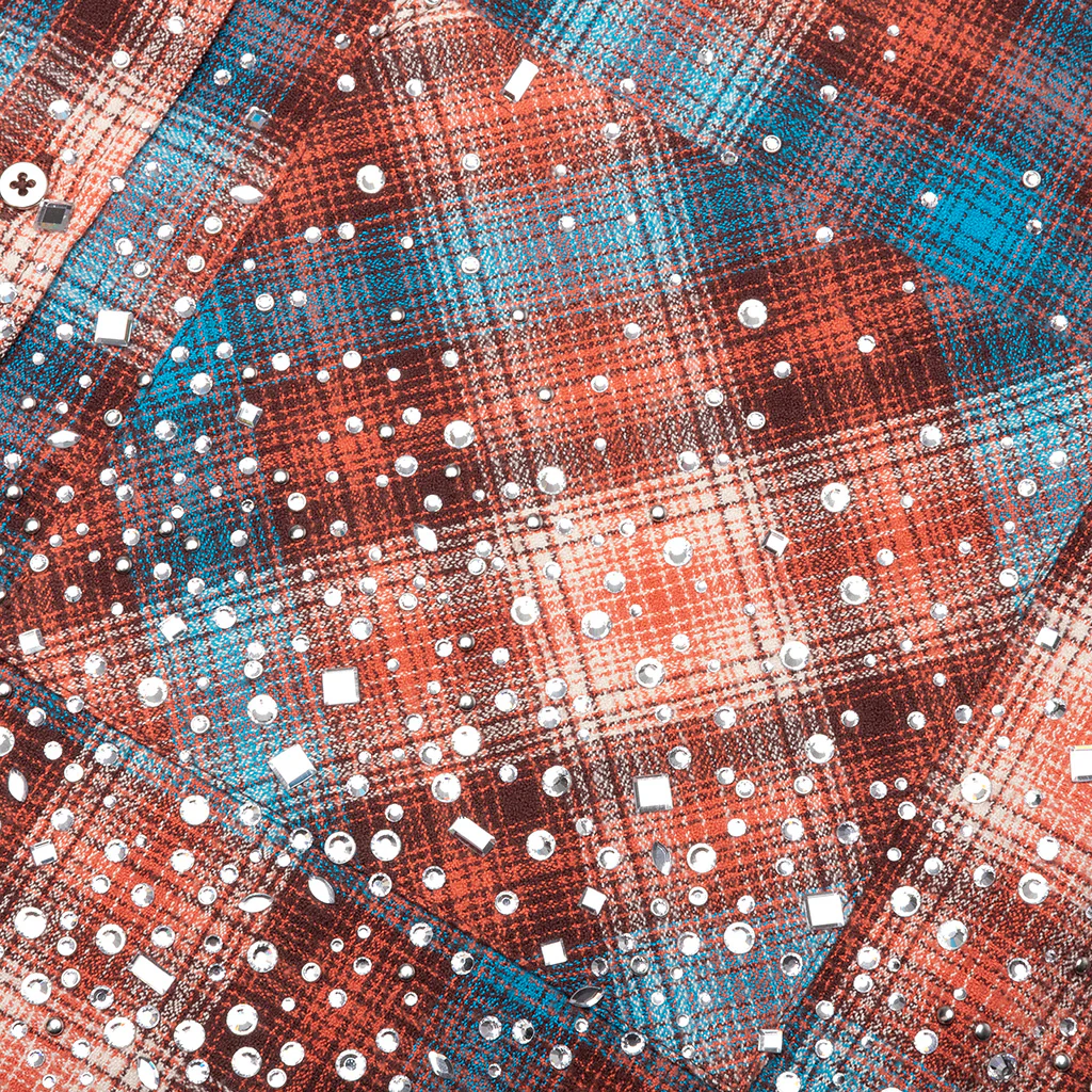 Other Scenes Shattered Glass Flannel - Red/Blue - Image 3