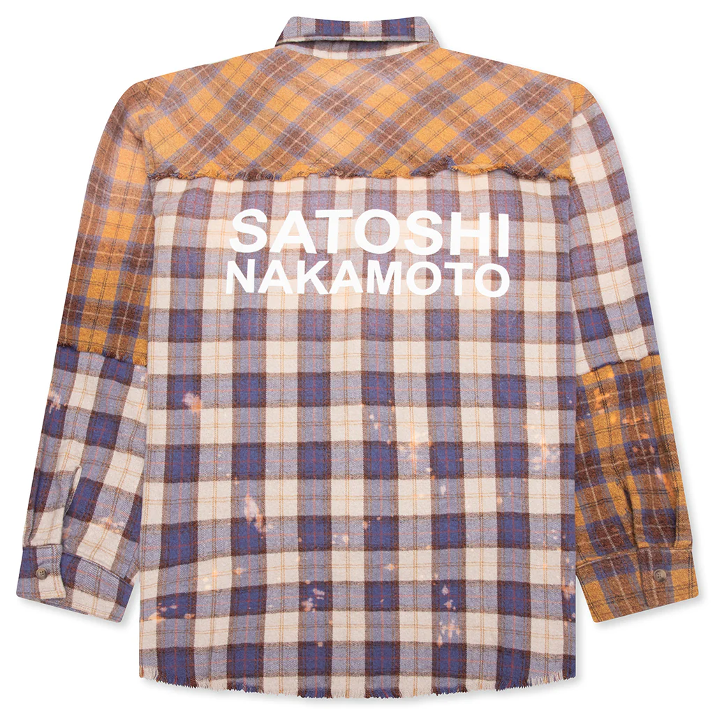 Patchwork Logo Flannel - Brown/Multi - Image 2