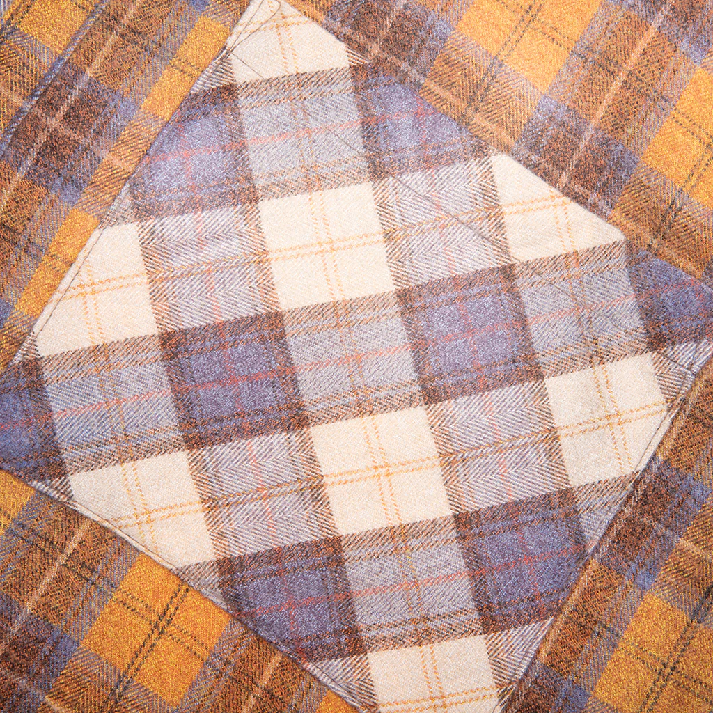 Patchwork Logo Flannel - Brown/Multi - Image 3