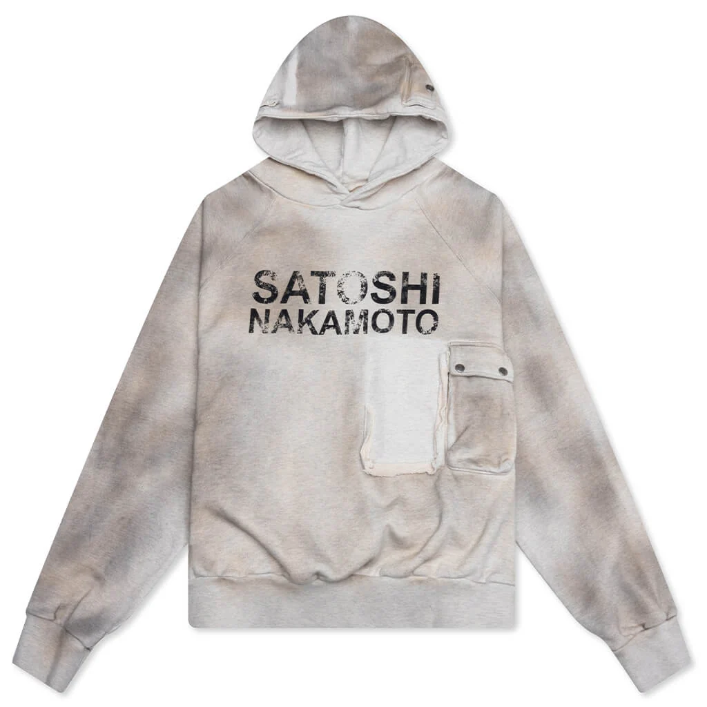 Satoshi Cargo Hoodie - Dirty White