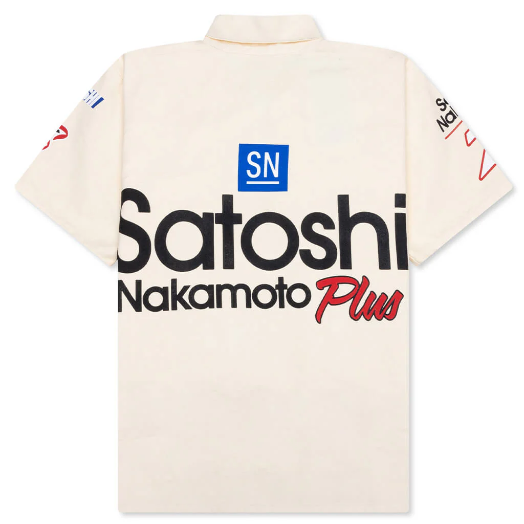 Satoshi Mechanic Half Zip - Vintage Cream - Image 2