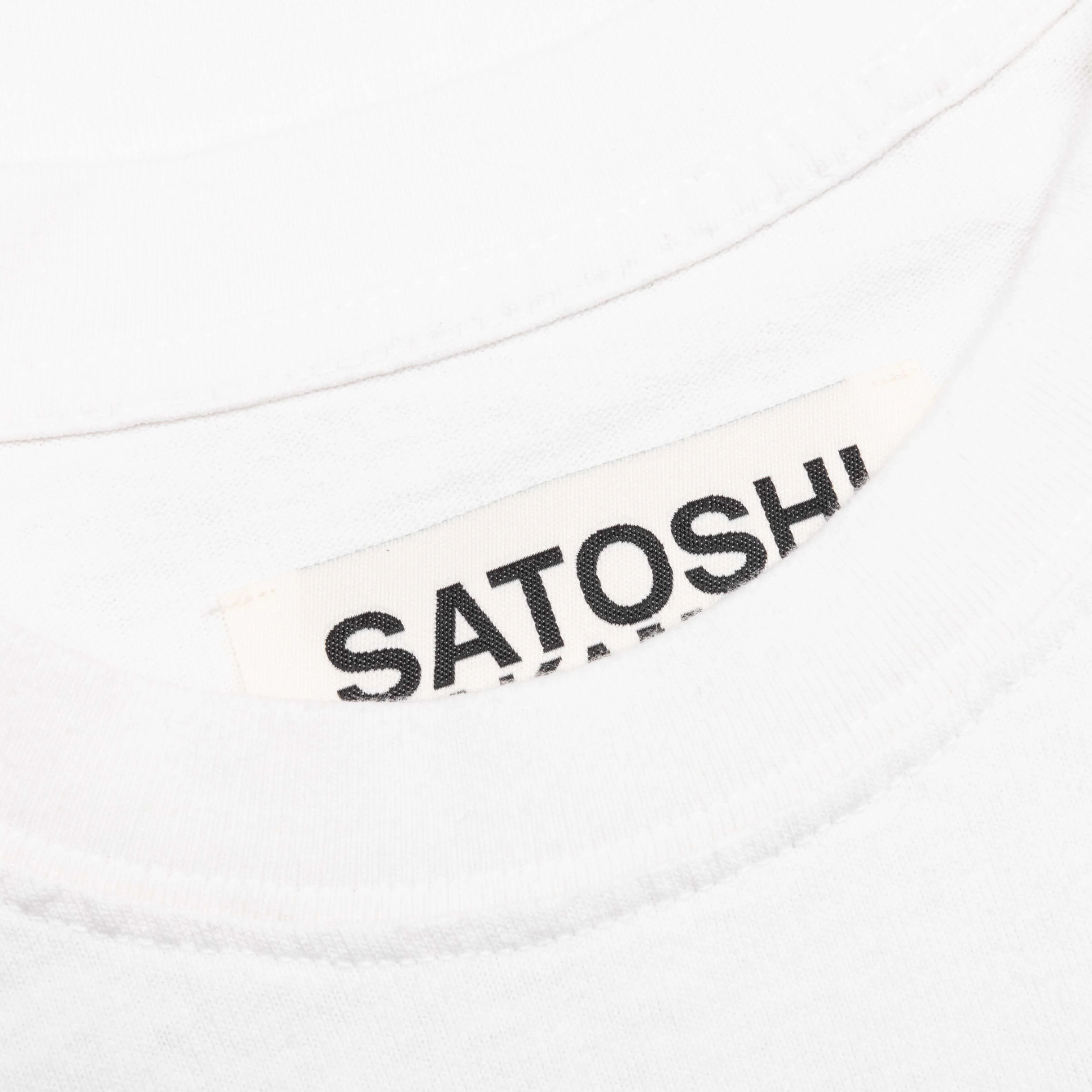 Satoshi Wrap-Around Tee - White - Image 3