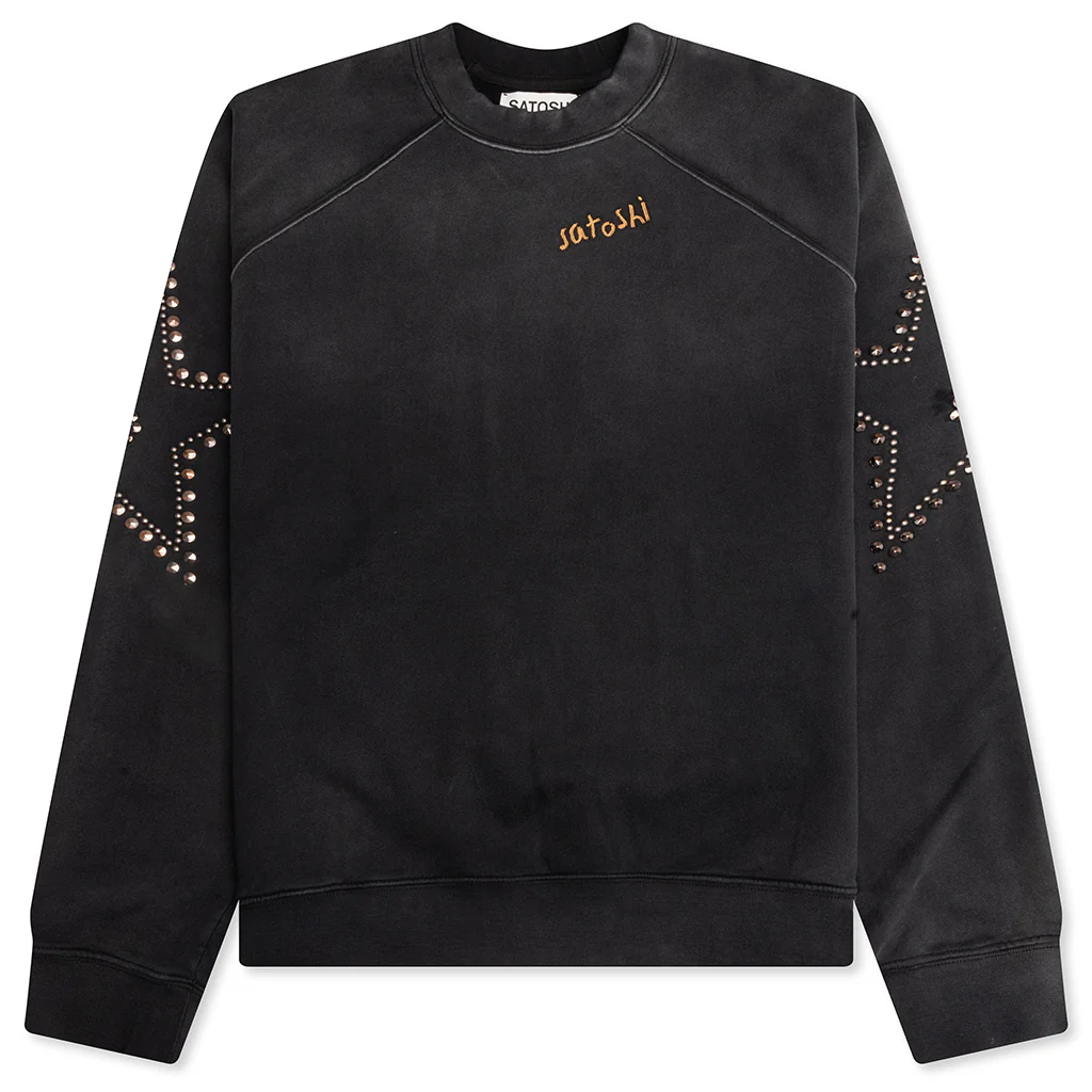 Star Studded Crewneck - Black
